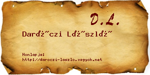 Daróczi László névjegykártya